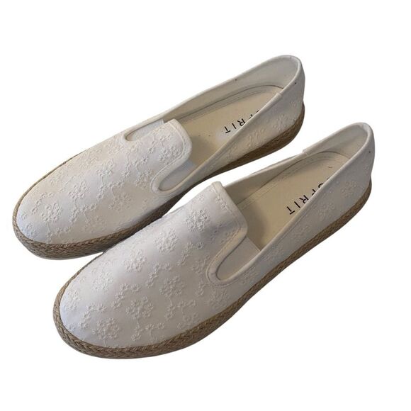 Esprit Nadine White Espadrille Slip-Ons in Ladies size 11M - Picture 2 of 7